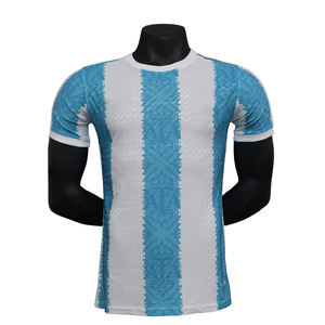 Maillots de football rétro en maille pour hommes sur mesure, t-shirts surdimensionnés à manches courtes, t-shirt court et ample, version joueur d'automne avec service OEM - Product Image 1