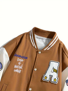 Nueva mejor calidad hecha a medida para adultos y jóvenes de béisbol Letterman Versity chaqueta Color Fleece Versity chaqueta para hombres - Product Image 4