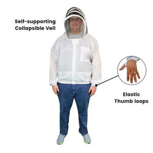 Veste de sécurité en tissu de coton respirant, fabriquée directement en usine, imperméable, couleur et taille personnalisées pour l'apiculture, adultes et enfants - Product Image 5