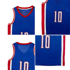 Camiseta de Baloncesto de Poliéster de Doble Cara de Alta Calidad, Jersey de Baloncesto Retro Personalizado de Malla de Doble Cara - Product Image 3