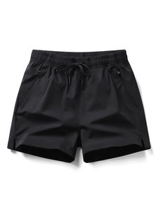 Pantalones cortos de gimnasio para hombre, secado rápido, malla de algodón, entrenamiento físico, estilo informal, OEM, de talla grande, liso, poliéster, cintura estampada, venta al por mayor, baratos - Product Image 6