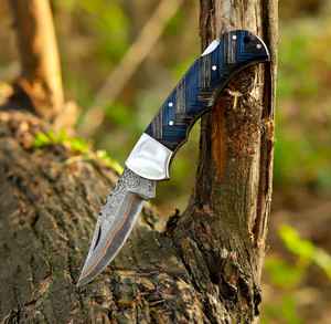 Navajas Plegables Personalizables de Edición Limitada en Acero de Damasco, Navajas Plegables Personalizables, Navajas de Acero Personalizadas - Product Image 1