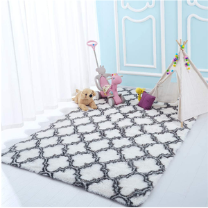 Tapis personnalisé en laine de soie, hauteur 5-6 mm, à poils moelleux, densité et douceur équilibrées, pour la zone de travail debout de l'enfant à la maison, avec coussinets de soutien - Product Image 1