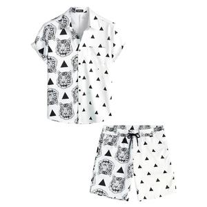 Survêtement et short 2 pièces survêtement été t-shirt ensemble short pour hommes haute qualité en gros vêtements de sport en coton personnalisés - Product Image 1