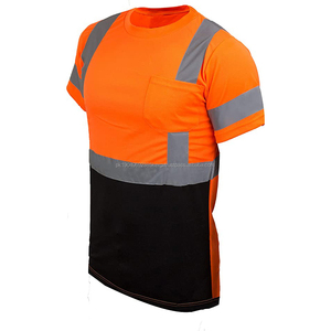 Camiseta de Alta Visibilidad Premium para Hombre, Ropa de Trabajo de Alta Visibilidad, Camiseta Polo de Seguridad Reflectante, 100% Poliéster - Product Image 5