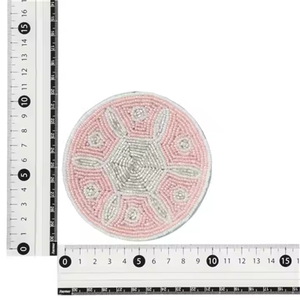 Posavasos de cuentas personalizados de fábrica, hechos a mano posavasos de cuentas de vidrio, posavasos de cuentas diseñados a medida para decoración de bar en casa por MD Handicrafts - Product Image 4