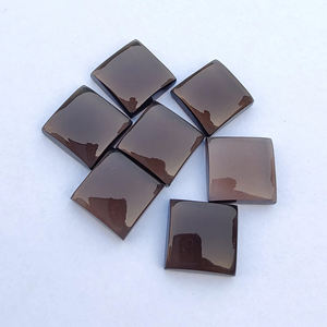 AAA + Qualité Naturel Brun Fumé Quartz Cabochon Forme Carrée Dos Plat Calibré Gemme Toutes Les Tailles Disponibles Pierres Précieuses En Vrac - Product Image 3