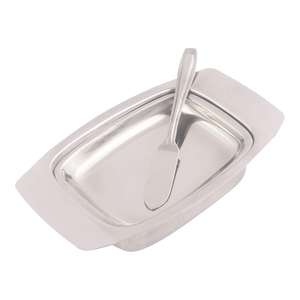 Food Grade Tableware Oval Stainless Steel Creative Butter Dish Best Latest Latest Made <b>by</b> king Internationale - Product Image 6
