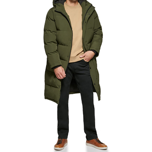 Parka ligera de plumón para hombre, chaqueta de invierno informal gruesa térmica brillante, chaquetas acolchadas ajustadas para hombre - Product Image 3
