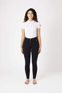 Pantalones de mujer personalizados de alto rendimiento, mallas, ropa ecuestre al por mayor, pantalones con estampado de silicona de tiro alto - Product Image 2