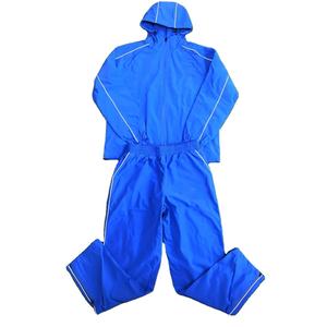 Conjunto de chándal y pantalones de poliéster reflectante cortavientos de nailon de retazos personalizado para hombre - Product Image 1