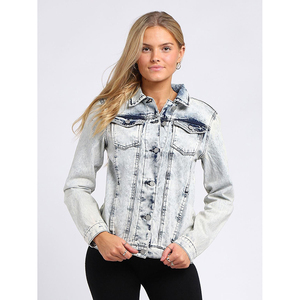 Veste en jean à séchage rapide de haute qualité pour femmes Style Vintage décontracté avec décoration de bouton motif 3D nouveau modèle pour l'été - Product Image 4