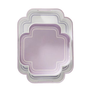 Bandejas de servicio de laca de nuevo diseño exótico Bandejas de servicio de pintura colorida elegante de lujo hechas en Vietnam para la decoración del hogar - Product Image 3