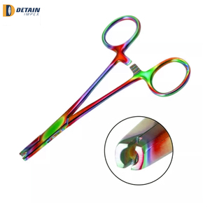 Votre propre logo en acier inoxydable tenant une pince de perçage corporel Kit de sutur Instrument médical - Product Image 5