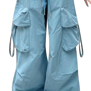 Pantalones Cargo holgados elásticos de alta calidad en estampados personalizados Patrón sólido Ropa de calle Estilo casual Disponible Todos los tamaños Colores - Product Image 6