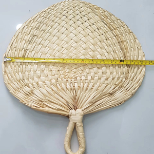 พัดลมใบปาล์มวินเทจผลิตจากเวียดนาม-พัดลมไม้ไผ่พร้อมโลโก้-พัดลมไม้ไผ่เอเชียสำหรับงานเลี้ยงงานแต่งงานของตกแต่งบ้าน - Product Image 1