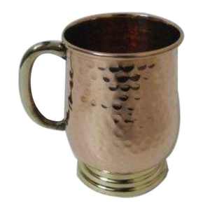 Recién llegado, taza de cobre con aspecto de Ayurveda, beneficios para la salud, taza de agua potable, taza de cerveza, cocina casera y uso de restaurantes - Product Image 2