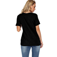 Camiseta de Mujer 100% Algodón Tejido 220g, Manga Corta, Rayas, Ecológica, con Logotipo Personalizado Impreso, Cuello Transpirable, Secado Rápido