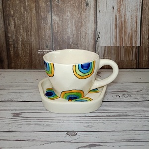 Stoneware <b>Tea</b> <b>Infuser</b> Mug with Lid | Rustic Handmade Ceramic Cup for <b>Tea</b> and Herbal Infusion - Product Image 2