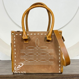 Top Fashion femmes en cuir suédé véritable point de botte grande capacité dissimulé transporter Mini sac fourre-tout en cuir véritable sacs à main de luxe - Product Image 1