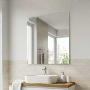 Specchio da Bagno 100x110 cm con Bordo Lucidato e Bordo Liscio Koricini - Product Image 2