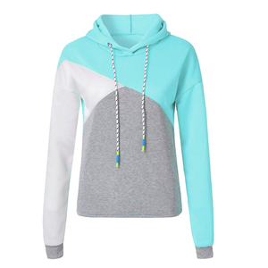Sudaderas con capucha y sudaderas con hombros caídos de algodón orgánico de entrenamiento personalizado para mujer - Product Image 1