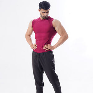 Camiseta sin mangas de algodón 100% personalizada al por mayor, camiseta sin mangas tejida para gimnasio, culturismo, camiseta sin mangas para hombres, diseño impreso de alta calidad - Product Image 6