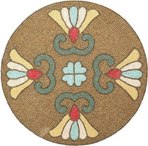 Top-Notch Quality Creative Handmade Beaded Pumpkin Design Home Decorative Beaded <b>Table</b> <b>Runner</b> <b>Dining</b> <b>Table</b> <b>Runner</b> for Gifted Use - Product Image 2