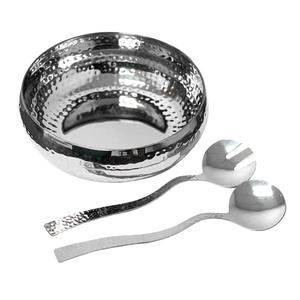 ชามสลัดและผลไม้ทำจากสเตนเลสชามบนโต๊ะขนาดกำหนดเองได้วัสดุโลหะ50ชิ้น - Product Image 3