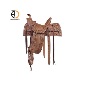 Hermosa Silla de Montar a Caballo Hecha a Mano en Occidente con Cuero Genuino Disponible en 15\", 16\", 17\" - Product Image 5