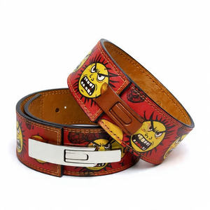 Powerlifting Anime Lever <b>Belt</b> Heavy Duty Soft Non-Slip Trainer <b>Back</b> Support 13MM Sublimation Leather <b>Belts</b> - Product Image 2