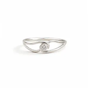 Bague Solitaire Orbit Celestial - Bijou Moderne Vintage et Tendance - Product Image 5