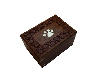 โกศเผาศพสัตว์เลี้ยงไม้ธรรมชาติทันสมัยขายดี พร้อมบริการสกรีนโลโก้ คุณภาพสูง สำหรับใช้ภายในอาคาร - Product Image 2