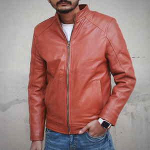 Concevez vos propres vestes en cuir à la mode Veste en cuir pour hommes de haute qualité au meilleur prix Veste en cuir à manches longues - Product Image 4