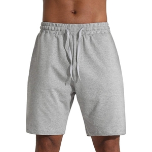 Short de survêtement en molleton de coton 100% uni pour hommes Short de survêtement essentiel à la mode avec taille élastique Short ample décontracté pour homme personnalisé - Product Image 1