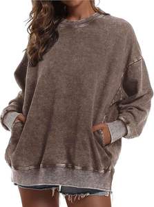 Acid Wash Unisex Fleece Winter Hoodie Featuring Vintage Fade Regular Fit Cotton Streetwear Style Modern <b>Retro</b> Comfort Appeal - Product Image 6