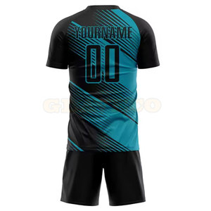 Uniforme de Fútbol Hecho en Pakistán, Color Sólido, 100% Poliéster, Secado Rápido, Transpirable, Ligero, Servicio OEM, MOQ Bajo, Logotipo Personalizado - Product Image 3