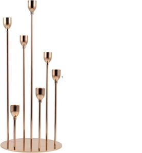 Ms-candelabros de metal para decoración del hogar, portavelas de cristal, hueco de Metal, personalizado - Product Image 5