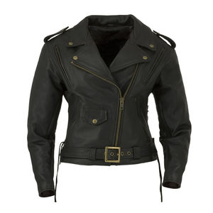 Chaqueta de cuero de motocicleta aprobada por CE para Hombre | Chaqueta de motorista duradera | Elegante chaqueta de cuero para montar - Product Image 1