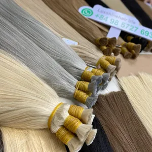 VIETNAMESE HUMAN HAIR for bulk straight with high quality and the factory price in SAME CUTICLE ALIGNED no tangle and shedding