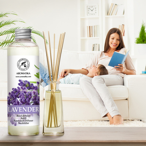 Recharge liquide pour diffuseur d'arômes Aromatika à la lavande naturelle 200 ml, parfum d'ambiance longue durée, huile pour diffuseur à bâtonnets - Product Image 5