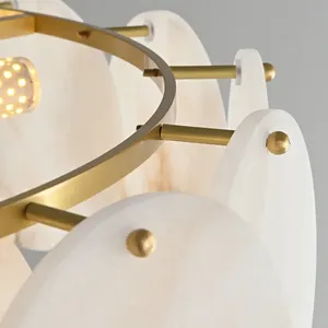 Lámpara de Araña AvenMarble, Diseño Nórdico Moderno Industrial Minimalista, Luz Blanca Cálida 4000K 3000K CCT E26 para Uso en el Hogar y Restaurantes - Product Image 6