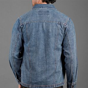 OEM Custom Casual <b>Men</b> <b>Denim</b> <b>Jacket</b> - Classic and Stylish Jean <b>Jacket</b> <b>for</b> Everyday Wear and Layering - Product Image 6