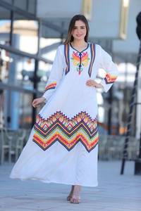 2025 nouveau Design Maxi femmes robe élégante longue Maxi robes à manches longues brodé mexicain vêtements concepteur Occasion robe - Product Image 2