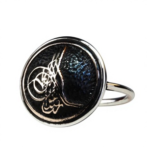 Minimalist Turkish 925 <b>Sterling</b> <b>Silver</b> Handmade <b>Adjustable</b> Engagement Wedding Anniversary Party <b>Ring</b> Rhodium Plated Trendy Third - Product Image 1