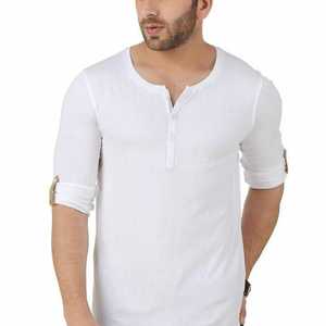 Women's Casual <b>Henley</b> Blouses Solid Pattern Long Sleeve <b>Shirts</b> Smocked Puff Sleeves 100% Cotton Street Wear Canvas Wholesale - Product Image 4