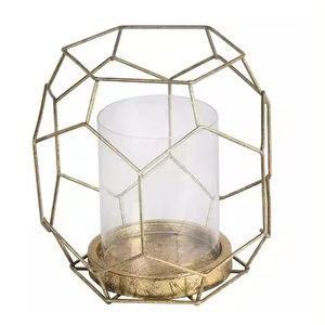 Bougeoir moins cher pour la maison hôtel chambre salon exclusif personnalisé fil de métal noir bougeoir votif artificiel - Product Image 6