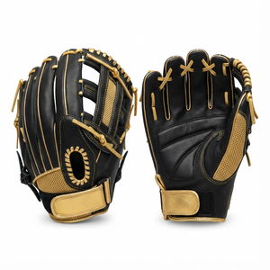 Gants de baseball en cuir souple légers et confortables pour l'entraînement et la compétition, fabrication OEM directe, vente en gros, logo personnalisé - Product Image 3
