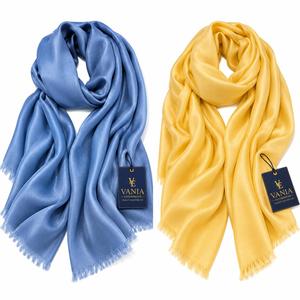 ผ้าพันคอแคชเมียร์พาชมิน่า VANIA ENTERPRISES สีเบจล้วน น้ำหนักเบา สำหรับผู้หญิง ใช้ได้ทุกฤดู ใส่ได้ทุกวัน - Product Image 2