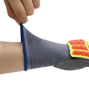 Gants à chocs flexibles Comfort Fit avec protection du revers Gants de sécurité pour l'industrie pétrolière et gazière à haute résistance aux chocs - Product Image 3